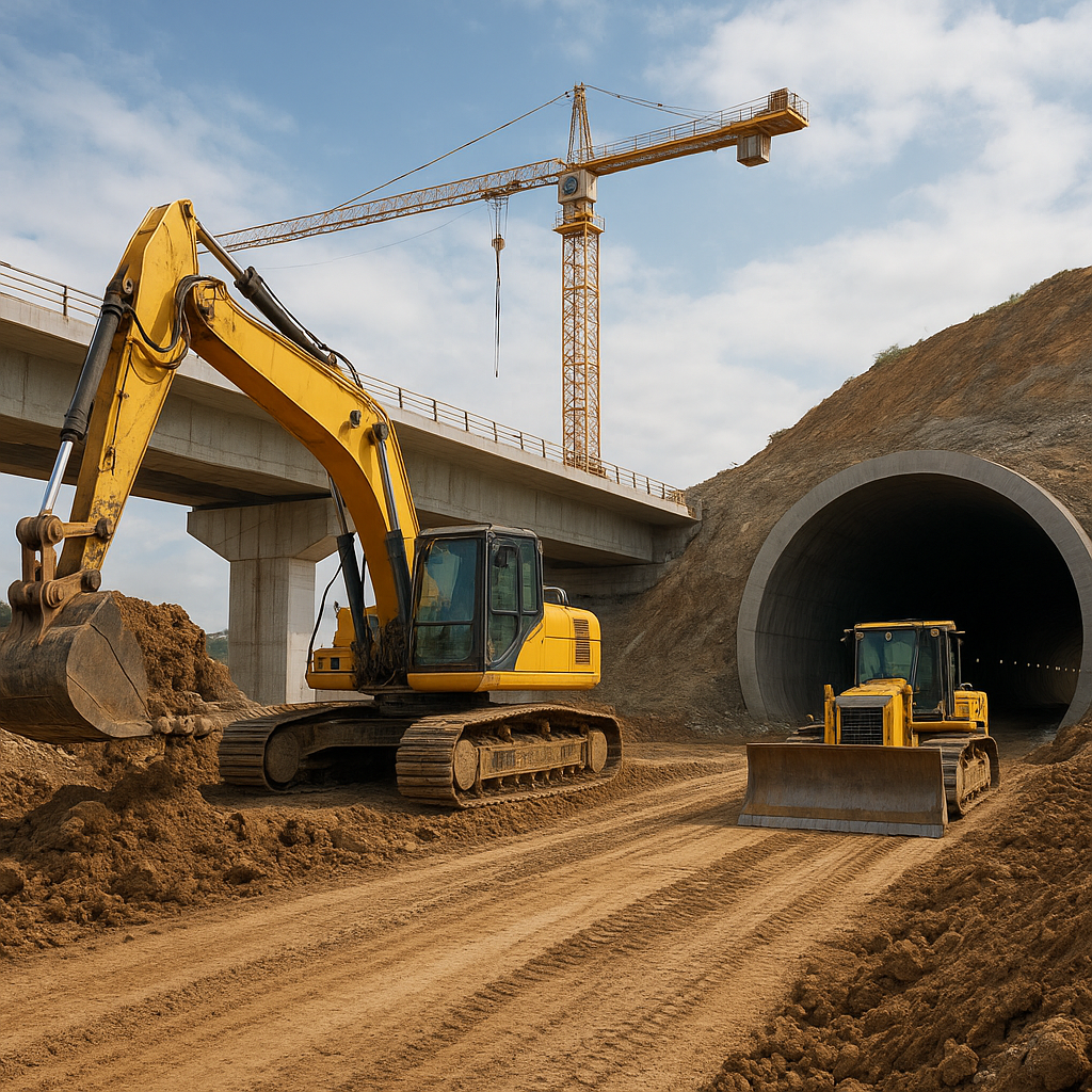 How Machines Help Build Bridges and Tunnels
