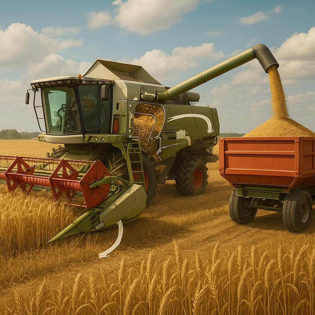 How a Combine Harvester Works – From Grain to Storage