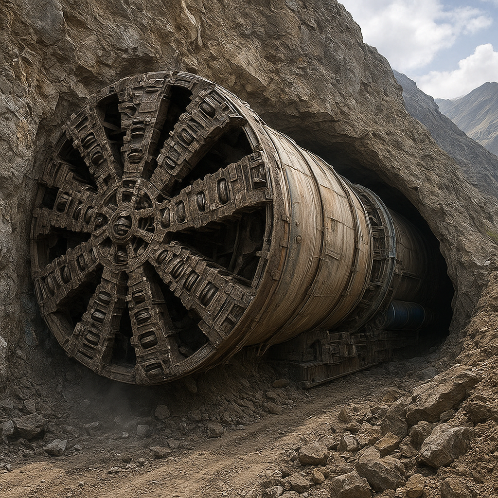 How Tunnel Boring Machines Carve Through Mountains