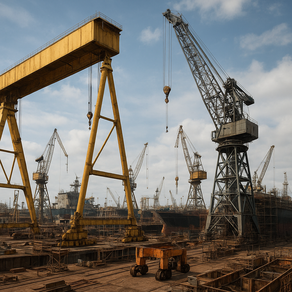 Inside the World of Shipyard Machinery and Dock Cranes