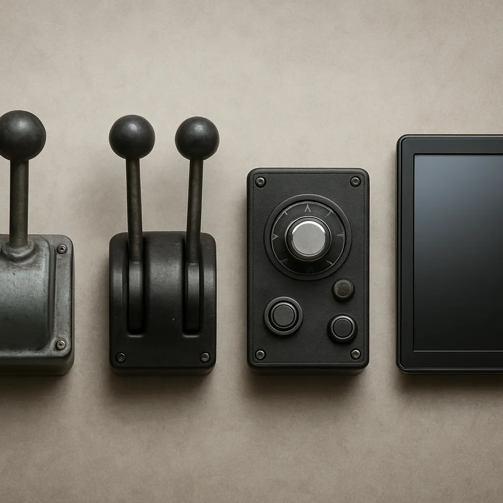 The Evolution of Machine Controls – From Levers to Touchscreens